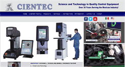 Desktop Screenshot of cientec.com.mx
