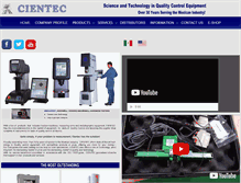 Tablet Screenshot of cientec.com.mx
